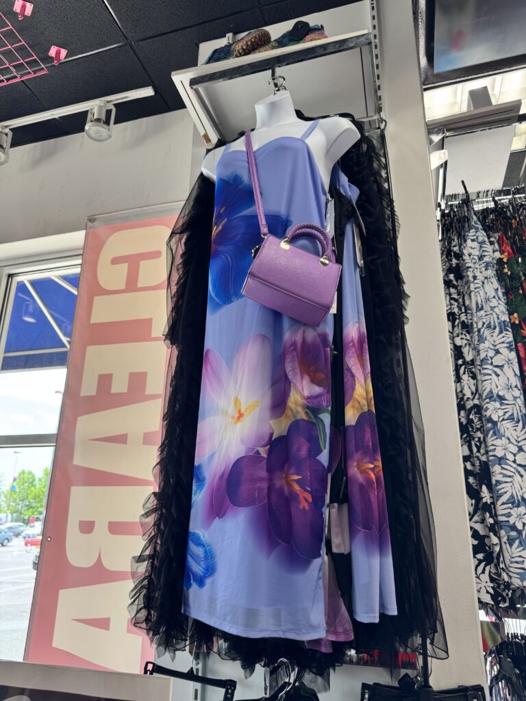 a dress on a mannequin in a store